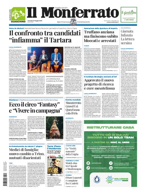 Il Monferrato - Edizione 42 del 31/05/2024